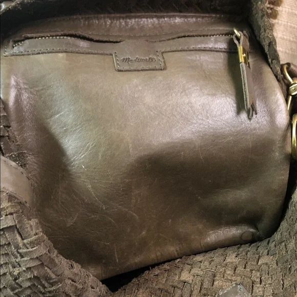 Madewell Olive Woven Shoulder Bag - Picture 9 of 13